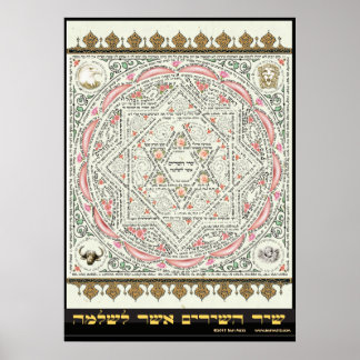 Shir ha Shirim [Solomon] in Mikrografie Poster
