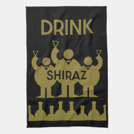 Shiraz Wine Drinkers Geschirrtuch