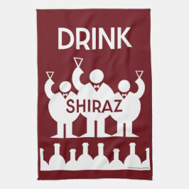 Shiraz Wine Drinkers Geschirrtuch