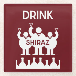 Shiraz Wine Drinkers Glasuntersetzer