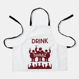 Shiraz Wine Drinkers Schürze