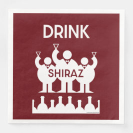 Shiraz Wine Drinkers Serviette