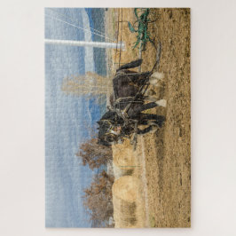 Shire Horses and Plow - 1014 Stück Puzzle