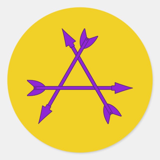 Shire of Arrow Flight Populace-Abzeichen Runder Aufkleber (Vorderseite)
