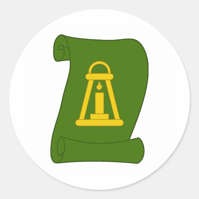 Shire of Baile na Scolairi Populace Abzeichen Runder Aufkleber (Vorderseite)