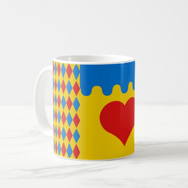 Shire of Coeur du Val populace Abzeichen Coffee Ta Kaffeetasse (Vorderseite Links)