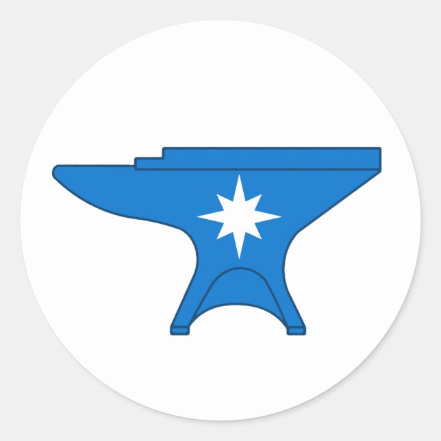 Shire of Eisental Populace Abzeichen Runder Aufkleber (Vorderseite)