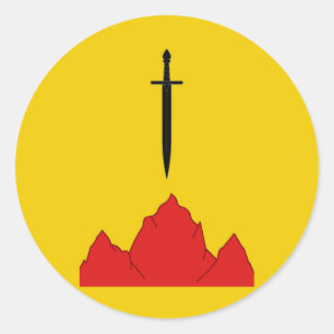 Shire of Isenfir populace Abzeichen Runder Aufkleber