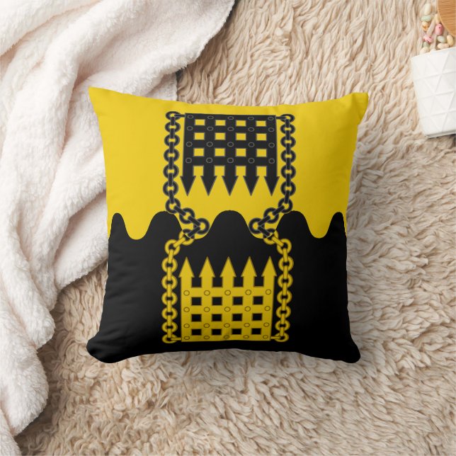 Shire of Schattentor Populace Abzeichen Throw Kiss Kissen (Decke)