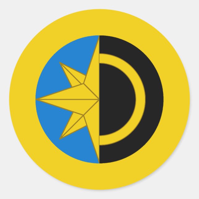 Shire of the Shadowlands Populace Abzeichen Runder Aufkleber (Vorderseite)