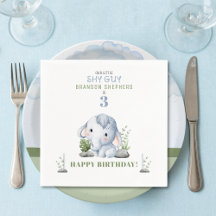 Shire Typ Birthday Party Paper Napkins
