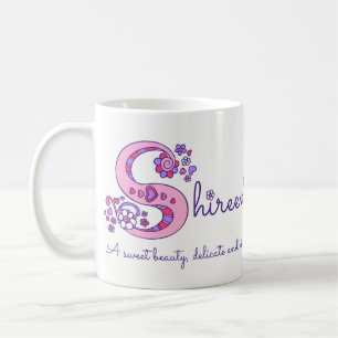 Shireen dekorative S Monogramm-Tasse Kaffeetasse