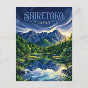 Shiretoko Fünf Seen Japan Postkarte