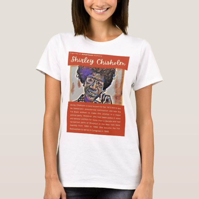 Shirley Chisholm - Figuren in der amerikanischen G T-Shirt (Vorderseite)