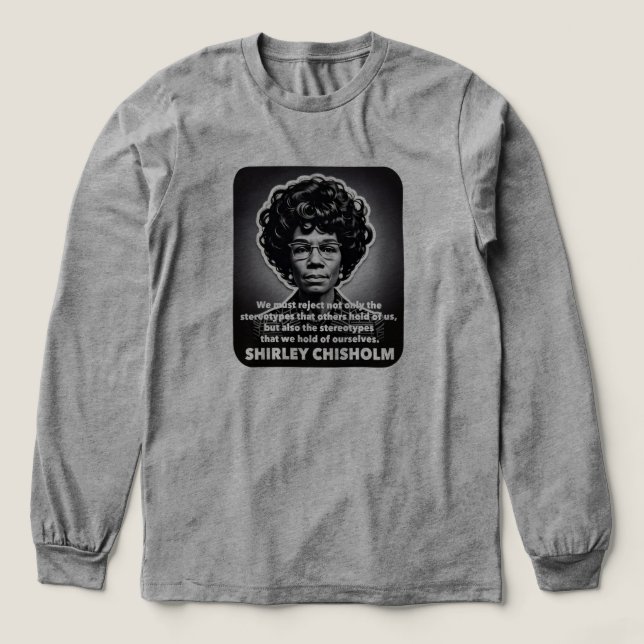 Shirley Chisholm zitieren Black Life Materie Tri-Blend Shirt (Design Vorderseite)