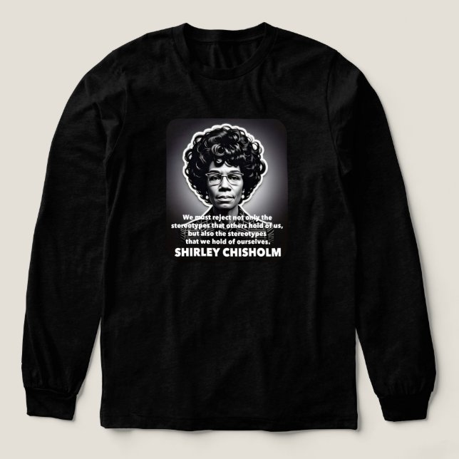 Shirley Chisholm zitieren Black Life Materie Tri-Blend Shirt (Design Vorderseite)