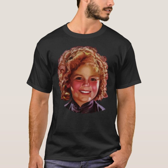 Shirley Temple Classic Hollywood Stylized Poster M T-Shirt (Vorderseite)