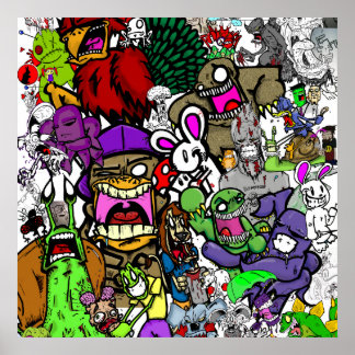 Shiroi Usagi Leinwand Poster