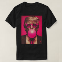 Shirt 2025 Funny Cool Donald Trump Pink Bubble Gum