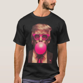 Shirt 2025 Funny Cool Donald Trump Pink Bubble Gum