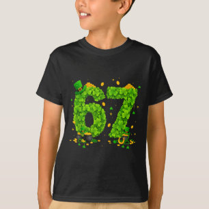 Shirt 67 Meme Shamrocks Sechs Sieben