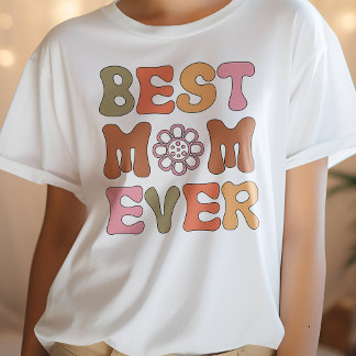 Shirt am Muttertag, Rosa und orange Beste Mama je