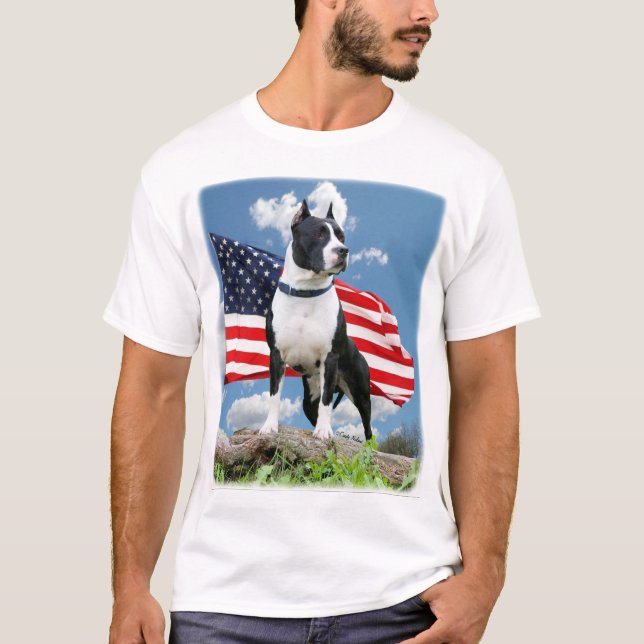 Shirt amerikanisches Staffordshire-Terrier-(Grube (Vorderseite)