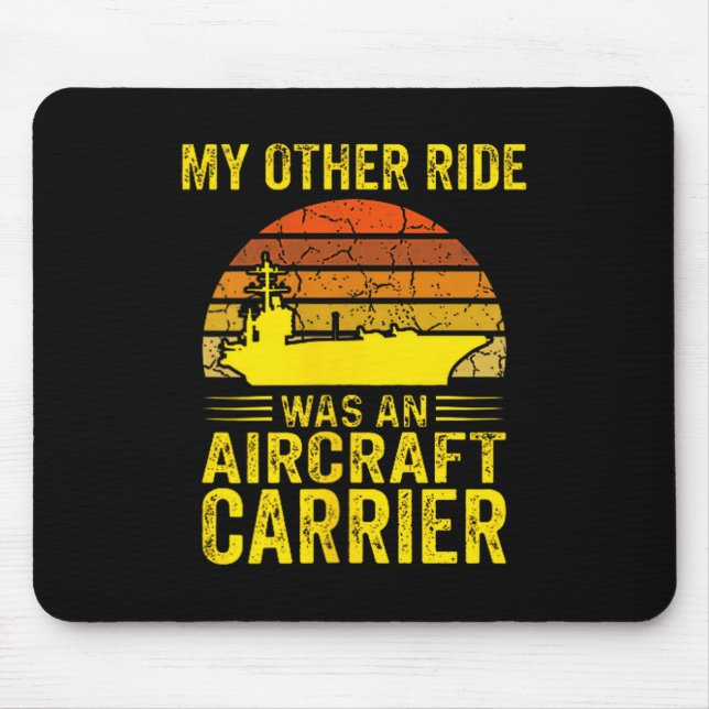 Shirt Andere Fahrt Flugzeugträger Marine Mousepad (Vorne)