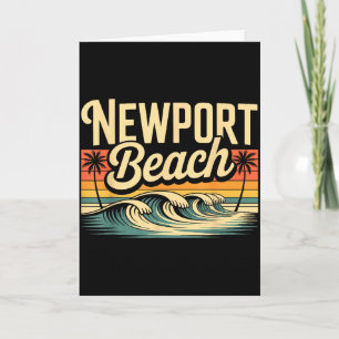 Shirt, auf dem Newport Beach Simple City steht Karte