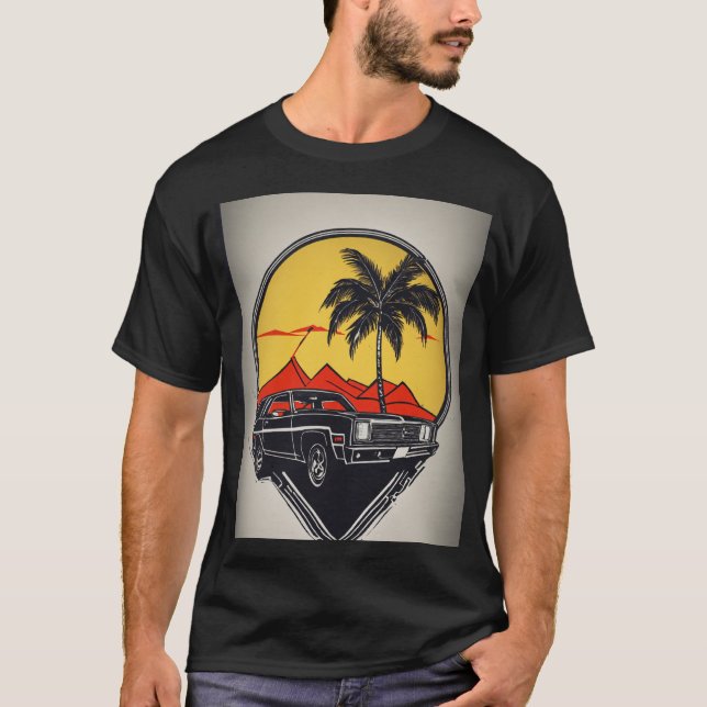 Shirt aus schwarzer Baumwolle (Vorderseite)