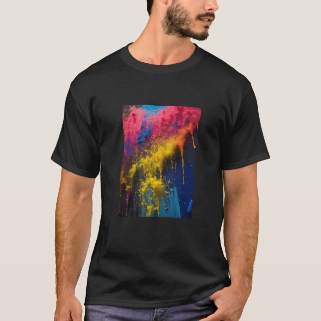 Shirt aus schwarzer Baumwolle (Vorderseite)