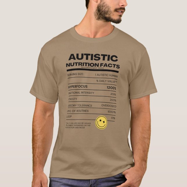 Shirt "Autistische Ernährung" (Vorderseite)