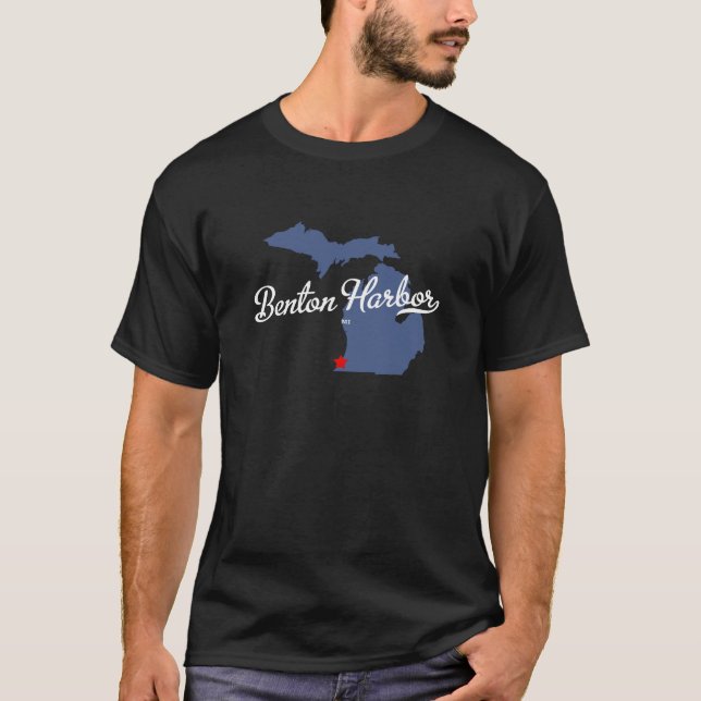 Shirt Benton Hafen-Michigans MI (Vorderseite)