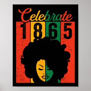 Shirt Black Women feiert 1865 Indepe Poster