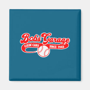Shirt Bobs Garage Baseball Team Magnet