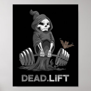 Shirt-Bodybuilder Powerlift-Funn für Todestote Poster