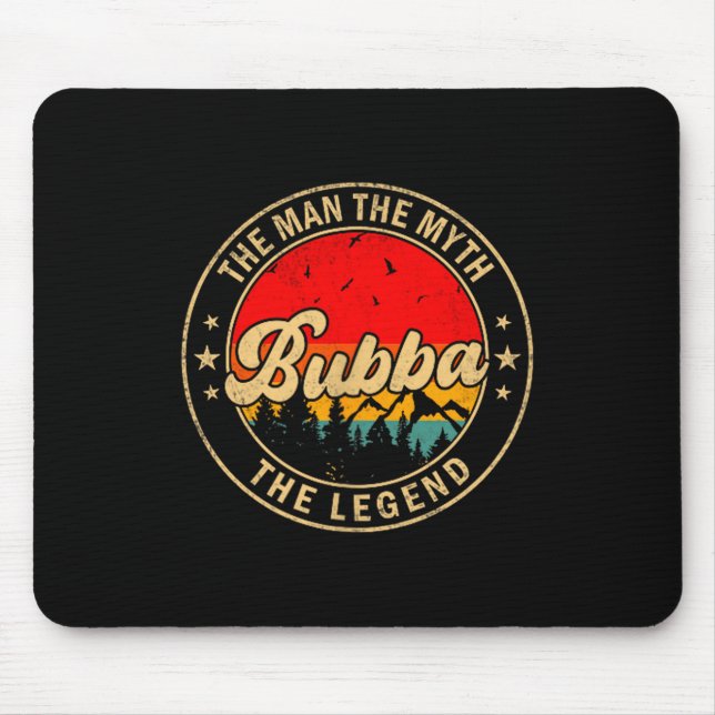 Shirt Bubba Mythos Legende Vintage Retro Mousepad (Vorne)