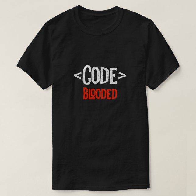 Shirt-Code-Blockcodierung-Programm T-Shirt (Design vorne)