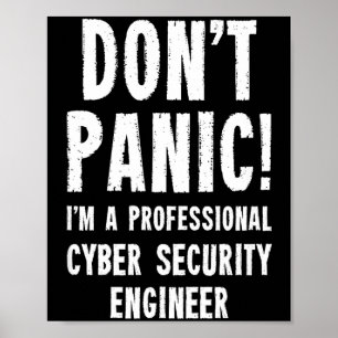 Shirt Cyber Security Ingenieur Poster