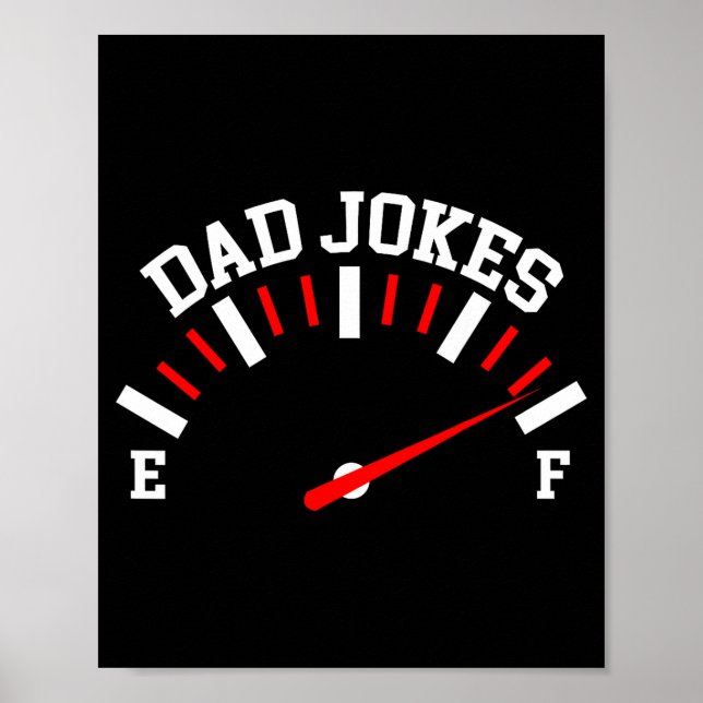 Shirt Dad Jokes Full Meter Funny Father’s Day Gift Poster (Vorne)