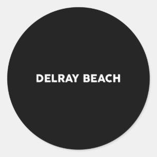 Shirt, das Delray Beach City Delray Beach Runder Aufkleber