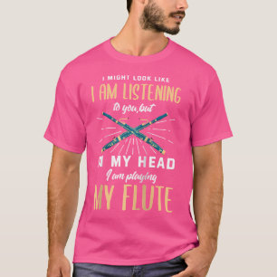 Shirt, das den feinen Flutist Flute spielt T-Shirt