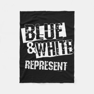 Shirt der Blue and White Game Day Group für High S Fleecedecke