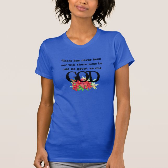 Shirt der Frau - unser Gott (Vorderseite)