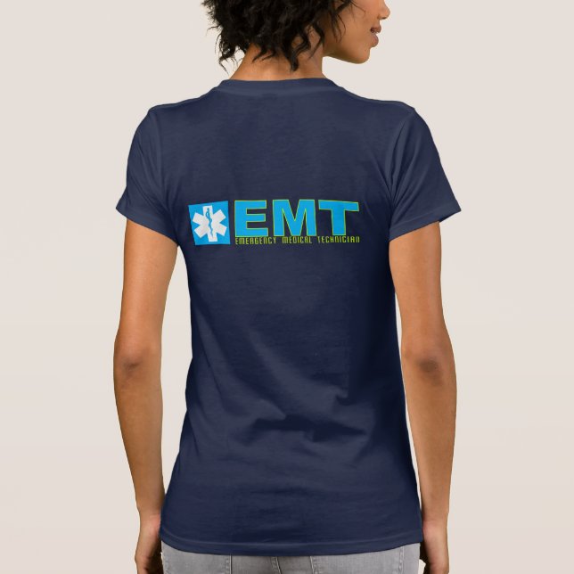 Shirt der Frauen der Unterzeichnungs-EMT (Rückseite)