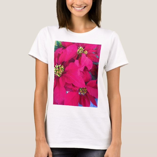 Shirt der Frauenpoinsettias (Vorderseite)
