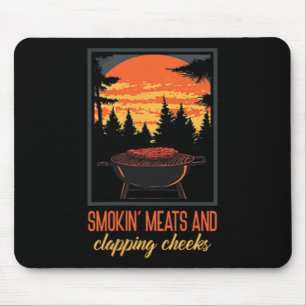 Shirt der Grillen von Funny Men, Fleisch von Smoki Mousepad