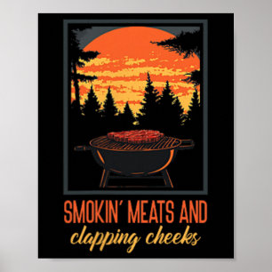 Shirt der Grillen von Funny Men, Fleisch von Smoki Poster