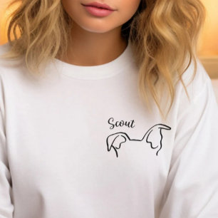 Shirt der Hunde Ohren, Vater Whippet