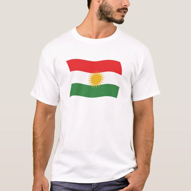 Shirt der kurdischen Flagge (Vorderseite)